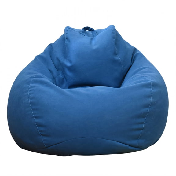 ARLAJO 2026 New Bean Bag Cover Sturdy Threadwork Bean Bag Chair Cover Free-Flowing Space Bean Bag Storage for Living Room Bedroom Playroom Blue3