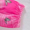 thumbnail image 7 of Glisme 2 Pcs Girls Outfit Toddler Colorful Buterfly Print T Shirt & Flared Pants Set Spring Summer Casual Outfit Skin Friendly Fit Clothing Set For Girl Size 2-3 Years, Black, 7 of 7
