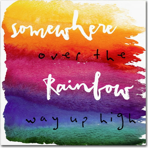 Trademark Fine Art "Somewhere" Canvas Art by Color Bakery