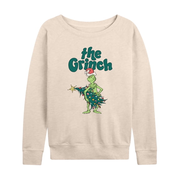 Dr. Seuss The Grinch - Christmas - Me & The Tree - Women's Lightweight French Terry Long Sleeve Shirt