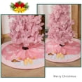 thumbnail image 3 of Injueey de árbol de Navidad con rosa claro Rudolph Felpa Alfombra de árbol de Navidad Árbol de Navidad Decoración de fiesta navideña Kits de decoración para fiestas No.1, 3 of 6