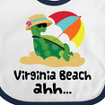 thumbnail image 4 of Inktastic Virginia Beach Virginia Boys or Girls Baby Bib, 4 of 4