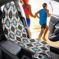 thumbnail image 4 of POLERO Geometric Diamond Design Car Front Seat Cover, Waterproof Non Slip Plush Microfiber Protector, Suitable for Van Truck Seat, Fit for SUVs, 4 of 7