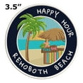 thumbnail image 2 of Happy Hour! Rehoboth Beach, Delaware 3.5 Inch Iron Or Sew On Embroidered Fabric Badge Patch Ocean Beach, Salt Life Iconic Series, 2 of 2