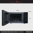 Magic Chef 1,000 Watts Home Microwave Oven, MC110MB Countertop, Black