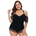 thumbnail image 1 of Maillot de Bain Grande Taille pour Femmes, Contrôle du Ventre, Bonnet Souple, Robe de Bain une Pièce, 1 of 5