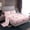 Pink H, variant on Homewish Western Princess Bowknot Twin Sheet Sets, Kawaii Pink Monogrammed E Twin Fitted Sheet, Cartoon Cute Cherry Flat Sheet, Lightweight Room Decor, 3-Piece