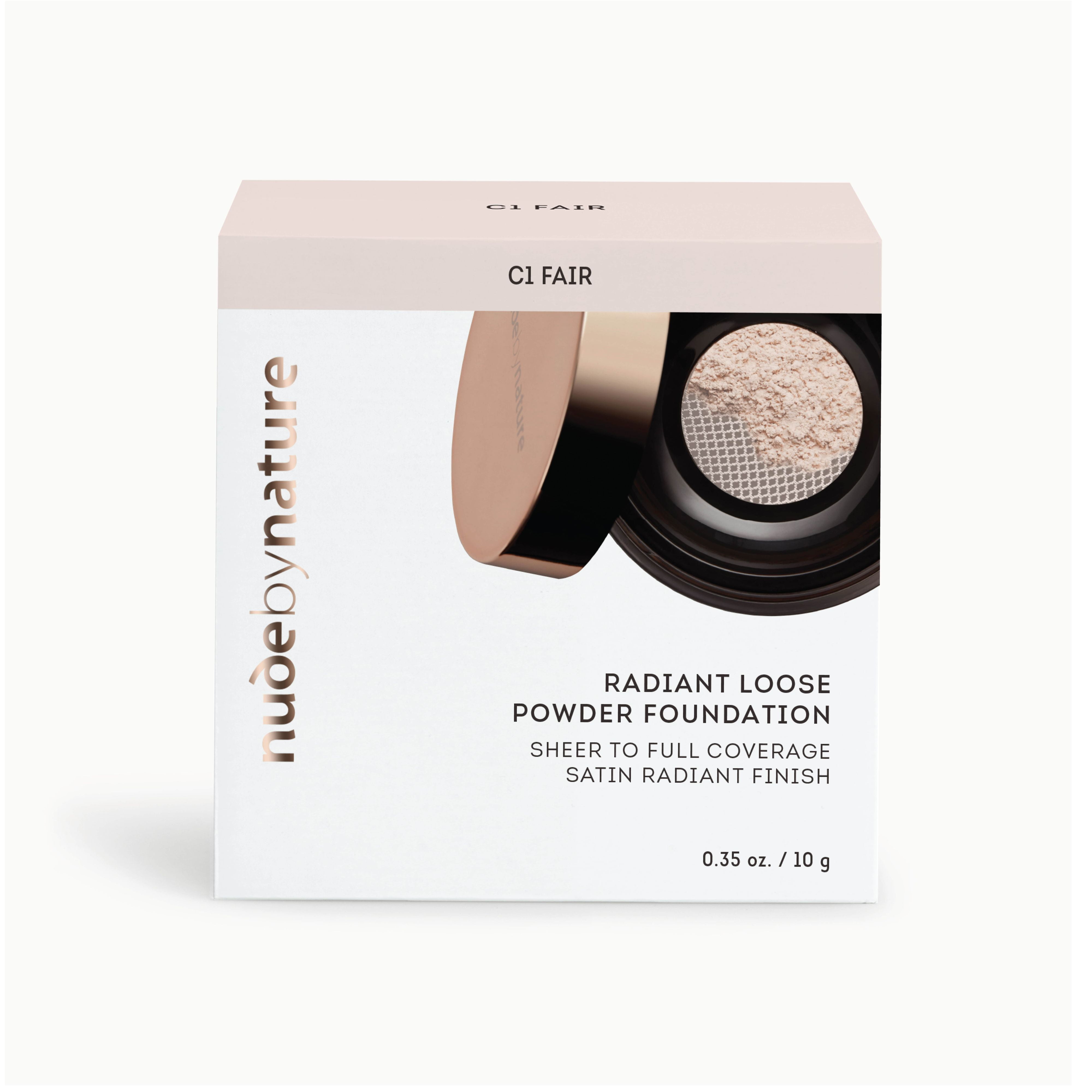 Nude by Nature Radiant Loose Powder Foundation, C1 Fair