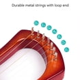 thumbnail image 2 of Milisten 16Pcs Practical Steel Lyre Strings Replacement Lyre Accessories Music Supplies, 2 of 6
