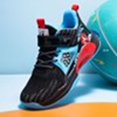 thumbnail image 4 of Boys' basketball shoes sports running shoes children's non-slip sports shoes Black Blue, 4 of 5