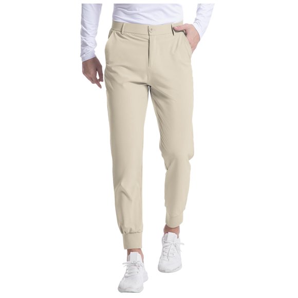 Men'S Casual Solid Color Casual Business Pants Fashion Pants Men'S Pants Men'S Casual Pants White S