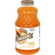 R.W. Knudsen Family Simply Nutritious Morning Juice Blend, 100% Juice, 32 oz, Glass Bottle