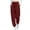 Wine, variant on Ltctricy Cargo Pants for Women Drawstring Casual Jogger Pants Outdoor Elastic Waisted Hiking Pants with Pockets(White,X-Large)