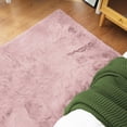 thumbnail image 3 of Goolela Fuzzy Rug Pink Rug 5x8 Faux Rabbit Fur Rug for Living Room Fluffy Furry Washable Rug for Bedroom Rectangle, 3 of 9