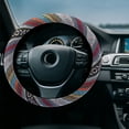 thumbnail image 2 of Unique Bargains 40cm Ethnic Style Linen Car Steering Wheel Cover Replacement Multicolor Printing Pattern, 2 of 6