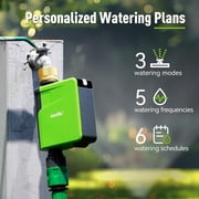 RainPoint Smart Wi-Fi Water Timer, Automatic Irrigation System with APP Remote Control, Sprinkler Hose Timer for Outdoor Garden, Brass Inlet Watering Controller, HTV107