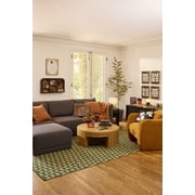 Beautiful by Drew Barrymore Mod Round Coffee Table, Warm Honey Finish