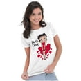 thumbnail image 3 of Vintage Betty Boop Cartoon Hearts Women's T Shirt Ladies Tee Brisco Brands S, 3 of 5