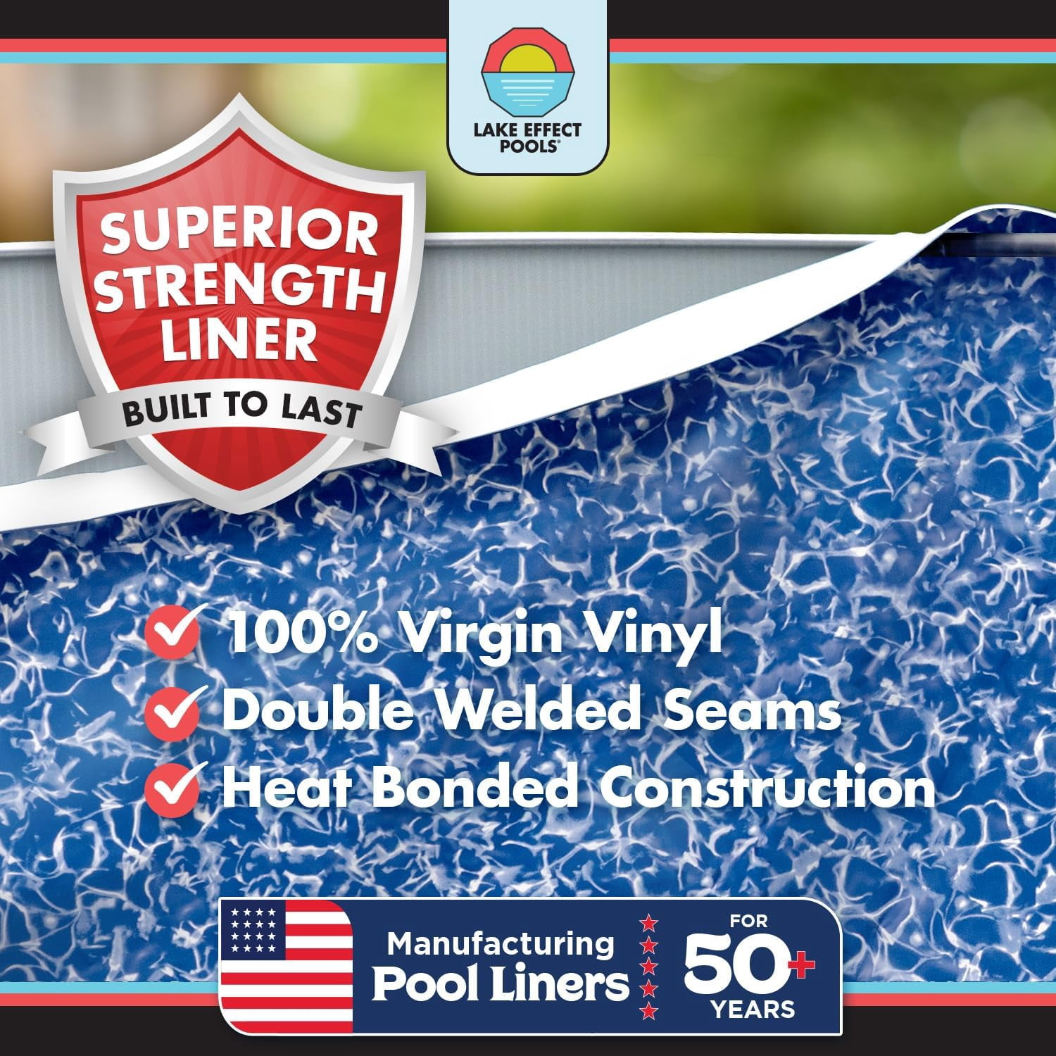 Lake Effect Pools Impressions 15' x 30' Oval 48" Resin Protected Steel Above Ground Swimming Pool
