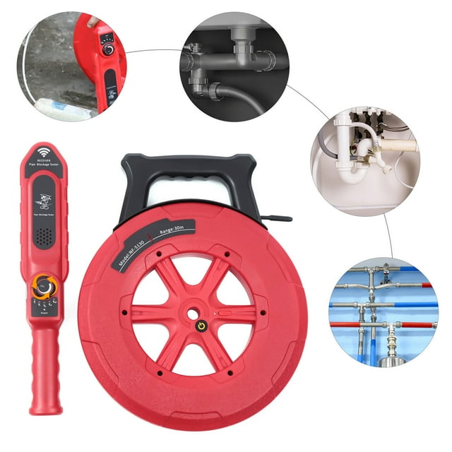 Upgrade Wall PVC Iron Pipe Blockage Detector Diagnostic Tool Scanner Pipeline Bl