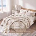 thumbnail image 2 of Regency Heights Twin Coastal Quilt Set for Dorm, 2-Piece Lightweight Beach Themed Quilt Coverlet Bedding Set, Nautical Bedspread Coverlet Bed Set with Sham for All Season, Beige, 2 of 10