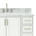thumbnail image 5 of Ariel Stafford 49 Inch Single Rectangle Sink Vanity With Carrara White Marble Countertop W/0.75" Edge In White, 5 of 11