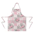 thumbnail image 2 of Pioneer Flower Floral Print Pattern Apron for Women and Men, Cotton Linen Waterproof with Pockets, Adjustable, 33x27 Inch for Kitchen, Gardening, BBQ, Salon, 2 of 6
