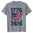 thumbnail image 5 of HCYSFG Womens Summer Crew Neck Elbow Sleeve Tops July 4th Independence Day Flag Motif Tees 250th Anniversary T-Shirts, 5 of 5