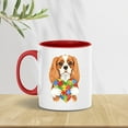 thumbnail image 2 of Autism Awareness Cavalier King Charles Spaniel Accept Understand Love 11oz Accent Two-tone Mug Dog Lover Gifts Coffee Tea Cup - 12003, 2 of 5