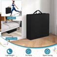 thumbnail image 5 of Resenkos Gymnastics Mat, Exercise Tumbling Mat,6 x 2 FT Tri-Fold Gym Mat with Handles and Removable Zippered Cover-Black, 5 of 7