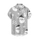 thumbnail image 1 of Mens Manga Corta Botón Abajo Camisas, Navidad Impreso Turndown Cuello Blusa, Top de Moda Casual, 1 of 3