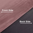 thumbnail image 6 of XWZO Velvet Blackout Curtains 84 inches with Tiebacks, Rod Pocket Room Darkening Curtain Drapes, 52"W x 84"L, Wild Rose, 2 Panels, 6 of 8
