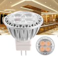 thumbnail image 3 of 6PCS MR11 ADC12V 3W LED Light Bulb Warm White Lamp Bulbs for Hotel Store Museum Indoor, 3 of 8