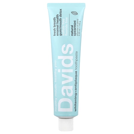 Davids Whitening Antiplaque Premium Toothpaste - Natural Spearmint / 5.25 oz