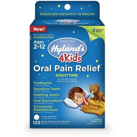 3 Pack - Hyland's 4 Kids Nighttime Oral Pain Relief, 125 ea