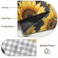 thumbnail image 6 of Round Rug 5Ft Washable Non-Slip, Sunflower Cows Circle Area Rugs for Living Room Bedroom, Farmhouse Floral Watercolor Botanical Plaid Indoor Floor Mats Carpet Runner for Home Decor Aesthetic, 6 of 8
