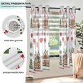 thumbnail image 3 of Yayeee Window Curtains Set of 2 for Living Room Light Filtering 63"x42", Brown Nordic Christmas, 3 of 7