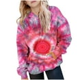 thumbnail image 2 of DxhmoneyHX Cute Hoodies for Girls Love Heart Tie Dy Oversized Pullover Sweatshirts Long Sleeve Trendy Shirts Preppy Clothes 2-14 Years, 2 of 6