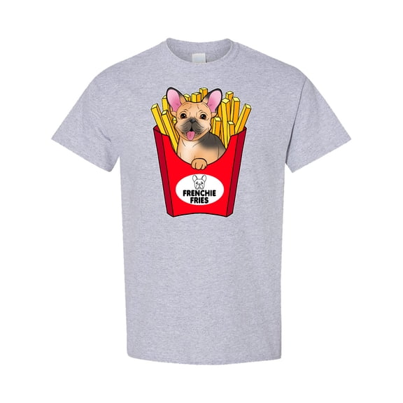 Inktastic Cute Frenchie in French Fries T-Shirt