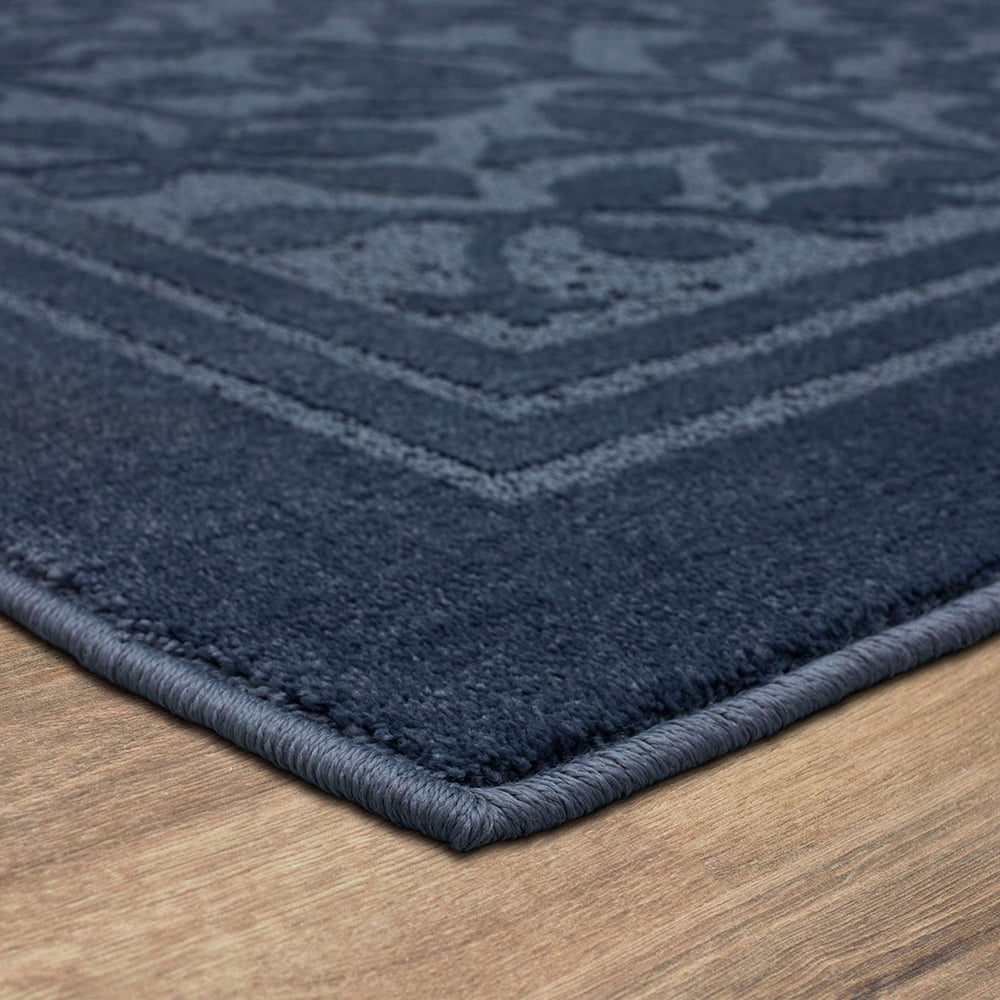 Mohawk Home Wisteria Floral Polyester Indoor Area Rug, Periwinkle, 5' x 7'