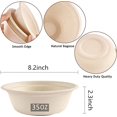 thumbnail image 2 of Compostable Disposable Bowls 12oz. Paper Bowls 50PCS Eco-Friendly Biodegradable Made of Sugar Cane Fibers for Party Home-Brown, 2 of 8