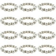 thumbnail image 1 of SHISUYAN 12pcs White Napkin Rings for Elegant Table Decoration and Repeated Use Plastic and Metal 6cm, 1 of 9