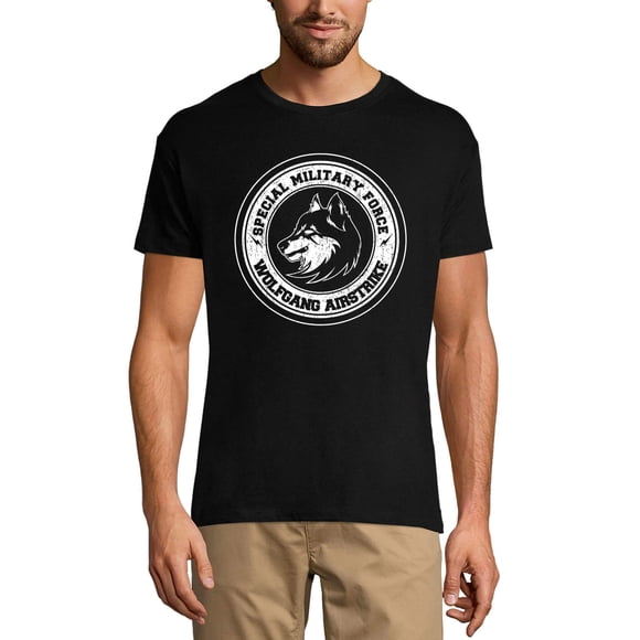 Men's Graphic T-Shirt Special Military Force - Wolf Masco For Eco-Friendly Limited Edition Short Sleeve Tee-Shirt Vintage Birthday Gift Novelty
