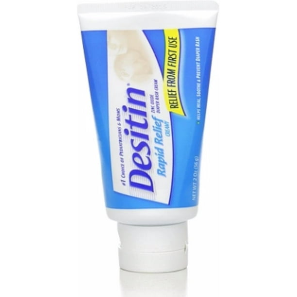 DESITIN Rapid Relief Diaper Rash Creamy Ointment 2 oz (Pack of 3)