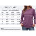thumbnail image 5 of MOSHU 3 Pack Pullover Sweatshirts for Women Crew Neck Long Sleeve Shirts Casual Loose Fit Sweatshirts Curved Hem Tunic Tops, 5 of 9