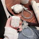 thumbnail image 3 of Crystal Butterfly Pendant Bead Bracelet Earphone Case For Apple Airpods 4 3 2 For Airpods Pro/ Pro2 Earphone Case With Keychain, 3 of 3