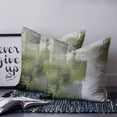 thumbnail image 2 of 18x18 Pillow Covers Set of 2, Sage Green Ombre Throw Pillow Covers Decorative Couch Cushion Case, Vintage Shabby Abstract Plaid Art Microfiber Square Pillowcases for Bedroom Car Living Room, 2 of 7