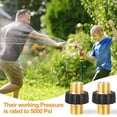 thumbnail image 3 of APPLAYERR 2 M22 14mm Male Pressure Washer Adapters Brass 5000 PSI Durable Hose Gun Connection High Compatibility Easy Installation, 3 of 7