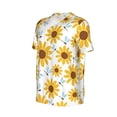 thumbnail image 2 of Rocae Sunflowers for Breathable Men's Baseball T-Shirt Fashionable Casual Baseball Jersey, Moisture-wicking Sportswear Large, 2 of 9