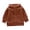 Brown, variant on SDNall Girls Toddler Button Down Hooded Jacket, Loose Casual Daily Long Sleeve Fleece Coat, Fall Winter Outdoor Play Layering Outerwear Coat with Pocket 1-10 Years